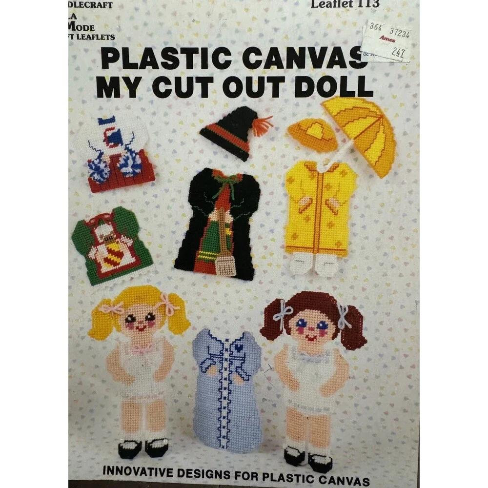 Plastic Canvas My Cut Out Doll book Doll with clothes Patttern Needlecraft Ala M